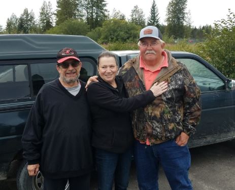 Carlos Saenz, Connie Paquette, and Dee Sessions, Summer 2018, Somewhere in Alaska